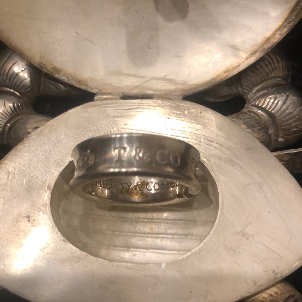 Tiffany &Co Cigar Sterling Ring 6”